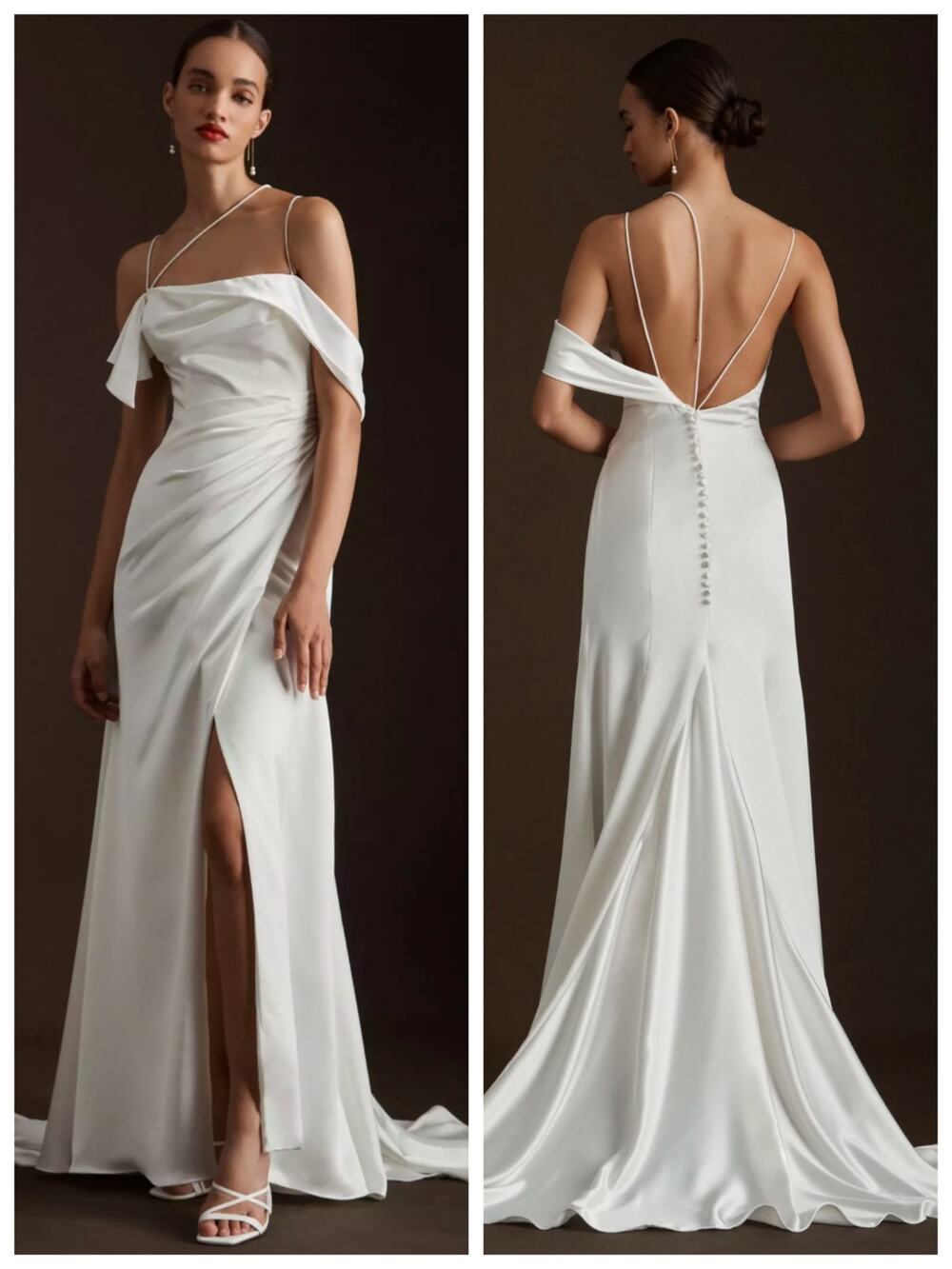 Willowby by Watters Lia Wedding Dress Size 6 Ivory Draped Bridal Gown NWT